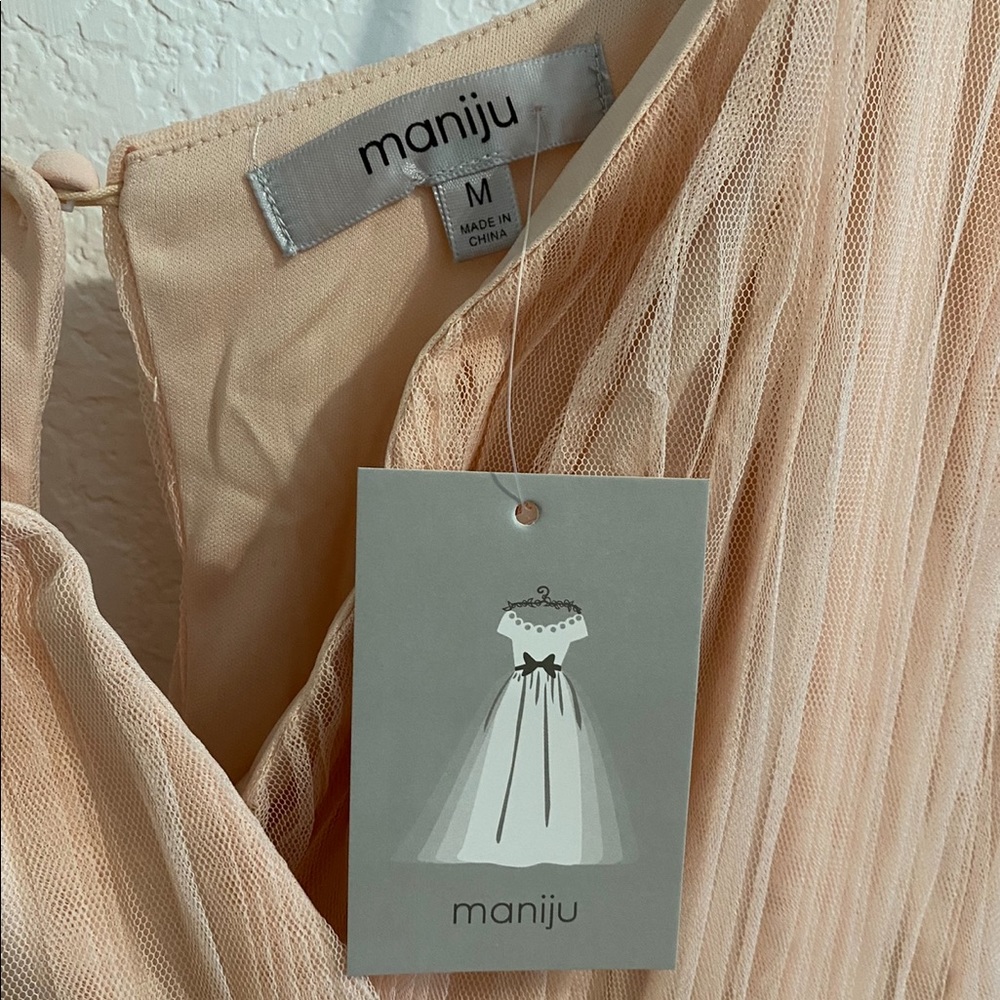 New Morning Lavender Scarlett Tulle Pleated Maxi Dress - Picture 4 of 6